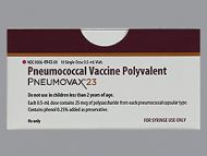 PNEUMOVAX SDV 25MCG 0.5ML (10/BX)