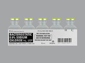 SODIUM CHLORIDE BACT FTV MDV 0.9% 30ML (25/BX)
