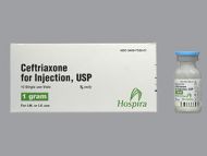 CEFTRIAXONE 1GM (10/BX)