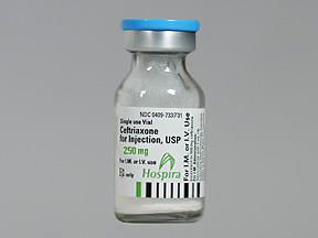 CEFTRIAXONE 250MG (10/BX)