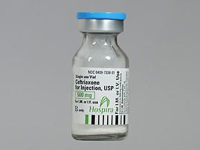 CEFTRIAXONE 500MG  (10/BX)