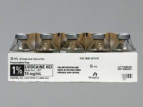 LIDOCAINE HCL VL PF 1% 30ML (25/BX)