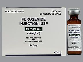 FUROSEMIDE 10MG/ML 4ML (25/BX)