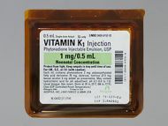 VITAMIN K1, 1MG/0.5ML 0.5ML (25)