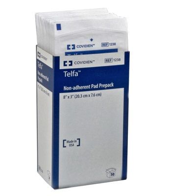 Non-Adherent Dressing Telfa™Ouchless Cotton 3 X 8 Inch Sterile