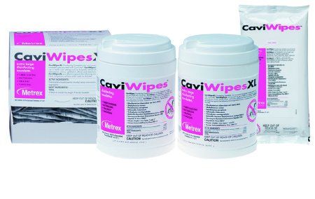 Surface Disinfectant CaviWipes™ Premoistened Wipe 66 Count Canister Manual Pull Alcohol Scent