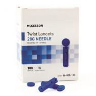 Lancet McKesson Twist Top Lancet Needle 1.8 mm Depth 28 Gauge Twist Top