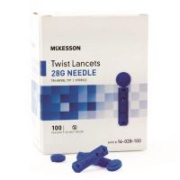 Lancet McKesson Twist Top Lancet Needle 1.8 mm Depth 28 Gauge Twist Top