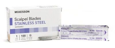Blade Stainless Steel Size 10 Sterile Disposable