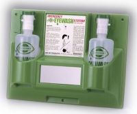 Eye Wash Station Wall Mount Two 32 oz. Empty Bottles