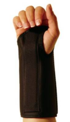 Wrist Splint Form Fit® Contoured Lycra Right Hand White Small