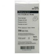Gauze Sponge Dermacea™ Cotton 12-Ply 4 X 4 Inch Square NonSterile