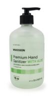 Hand Sanitizer with Aloe McKesson Premium 18 oz. Ethanol Gel Pump Bottle
