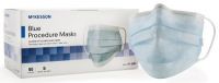 Procedure Mask McKesson Pleated Earloops One Size Fits Most Blue
