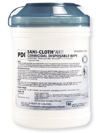 Surface Disinfectant Cleaner Sani-Cloth® AF3 Alcohol Free Wipe 160 Count Canister Manual Pull Mild Scent
