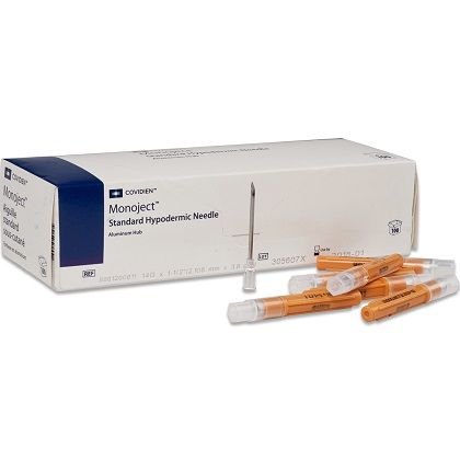 Hypodermic Needle Monoject™ Without Safety 27 Gauge 1-1/4 Inch